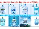 Nước bình 20L loại nào đảm bảo tốt nhất hiện nay?